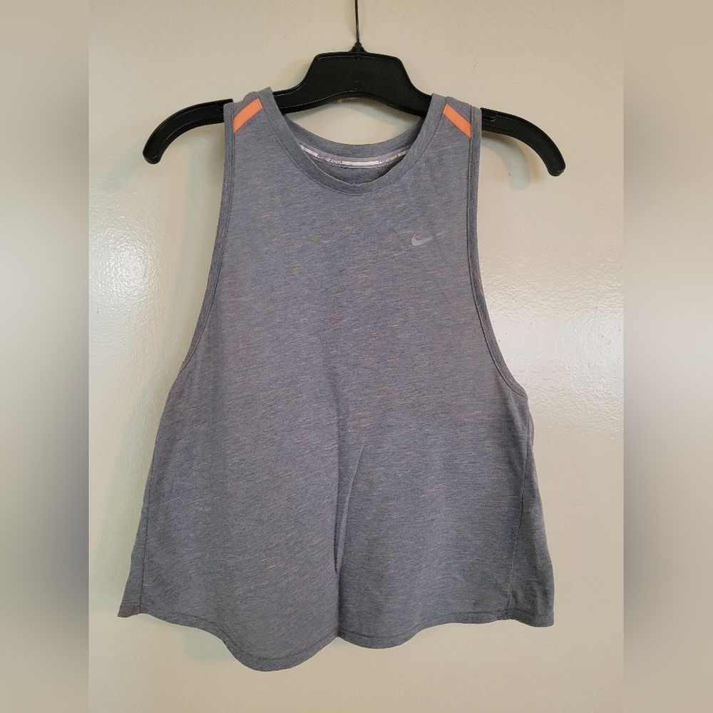 Nike Dri-FIT Light Gray Running Tank - Size S